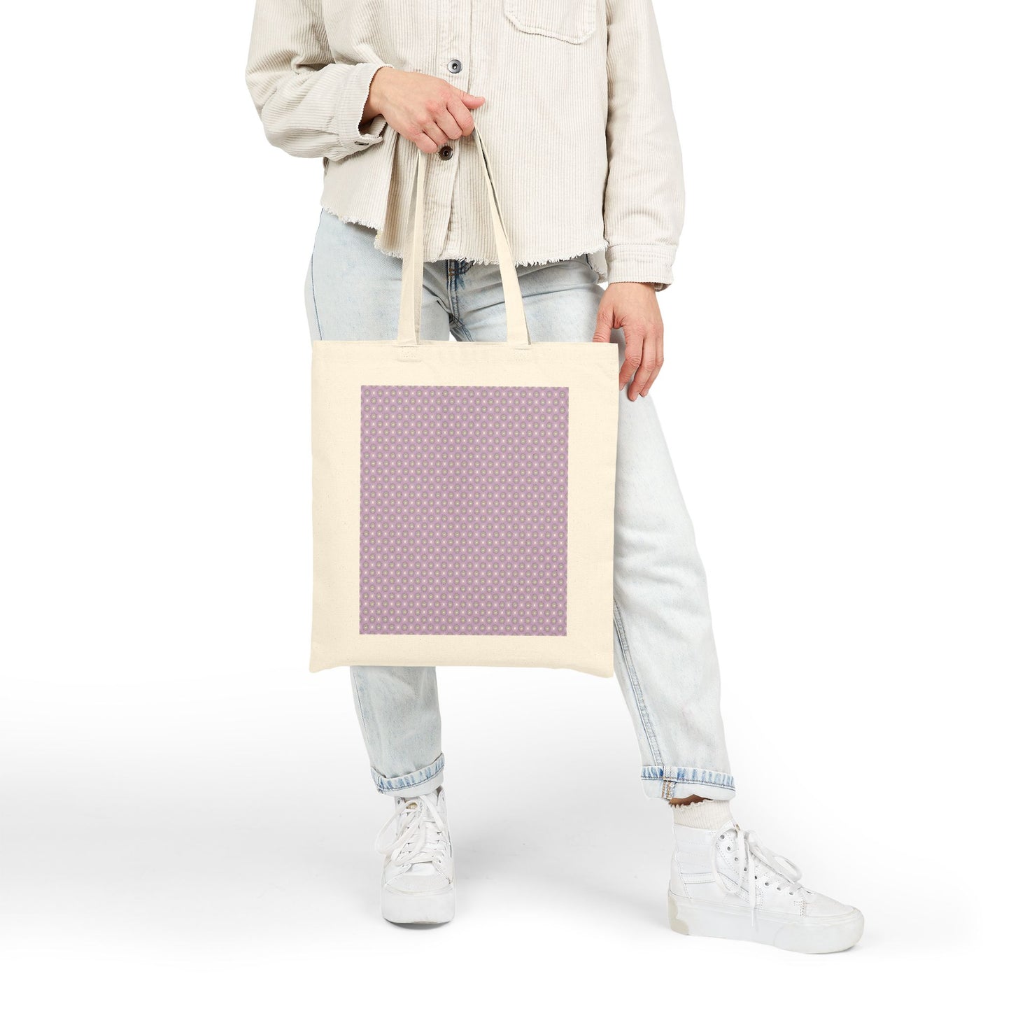 Lavender Star-crossed Bodies Cotton Canvas Tote Bag