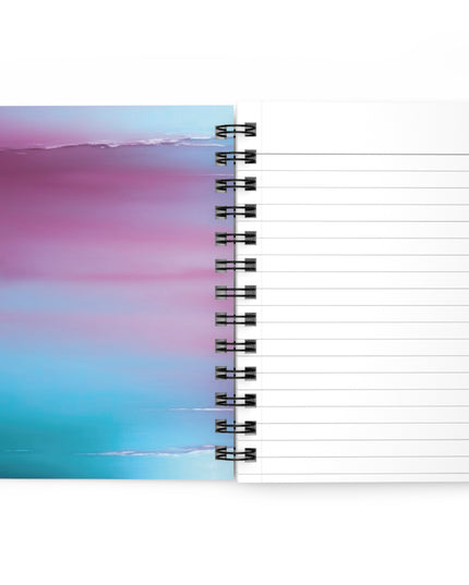 Wine Sea Blue Fog Sea Purple Fog Spiral Bound Journal, 5" x 7" 150 pages
