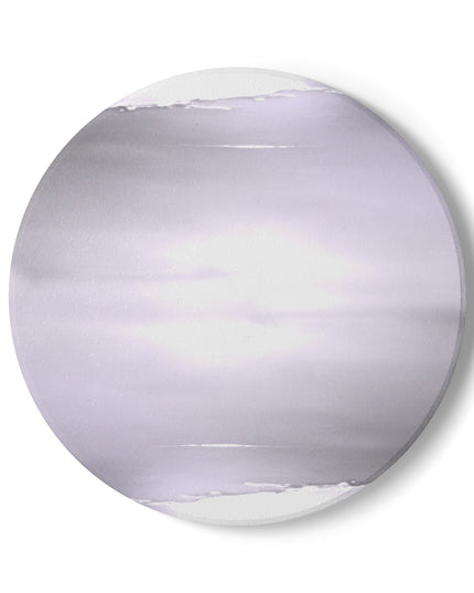 Sephia Sea Dark Fog 4" x 4" Round Ceramic Coaster