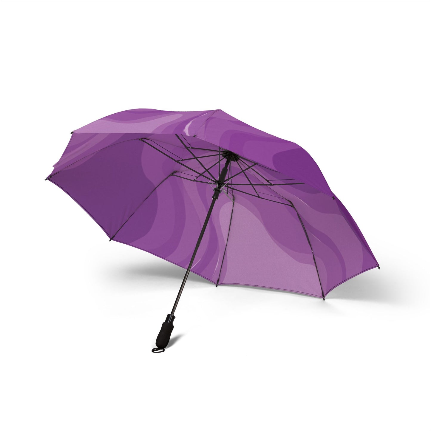 Wavey Purple Wavey Foldable Umbrella - Compact & Chic
