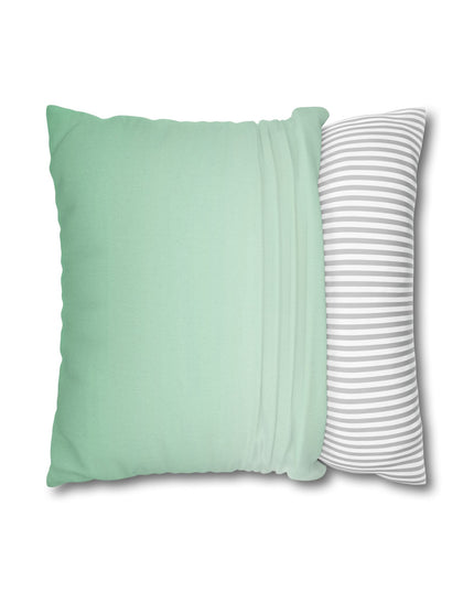 Mint Fade Spun Polyester Square Pillowcase, 14" x 14"