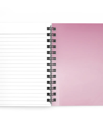 Pink Blush Fade Spiral Bound Journal, 5" x 7" 150 pages