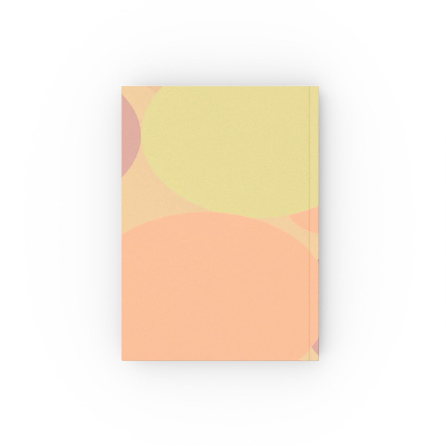 Pastel Hot Peach Patches 5.2" x 7.4" Hard Backed Journal with 128 blank pages