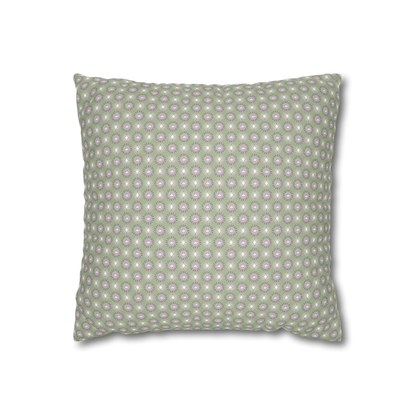 Olive Star-crossed Bodies Spun Polyester Square Pillowcase, 14" x 14"