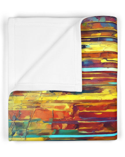 Striped Alpha Fleece Baby Blanket, 30" x 40"
