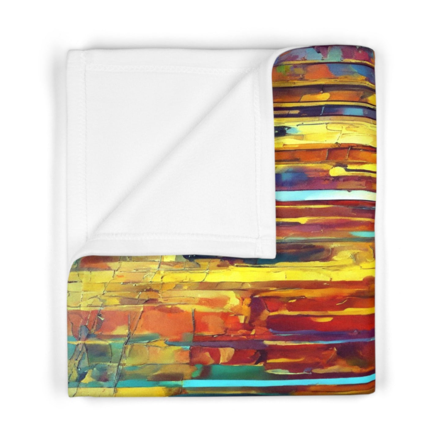 Striped Alpha Fleece Baby Blanket, 30" x 40"