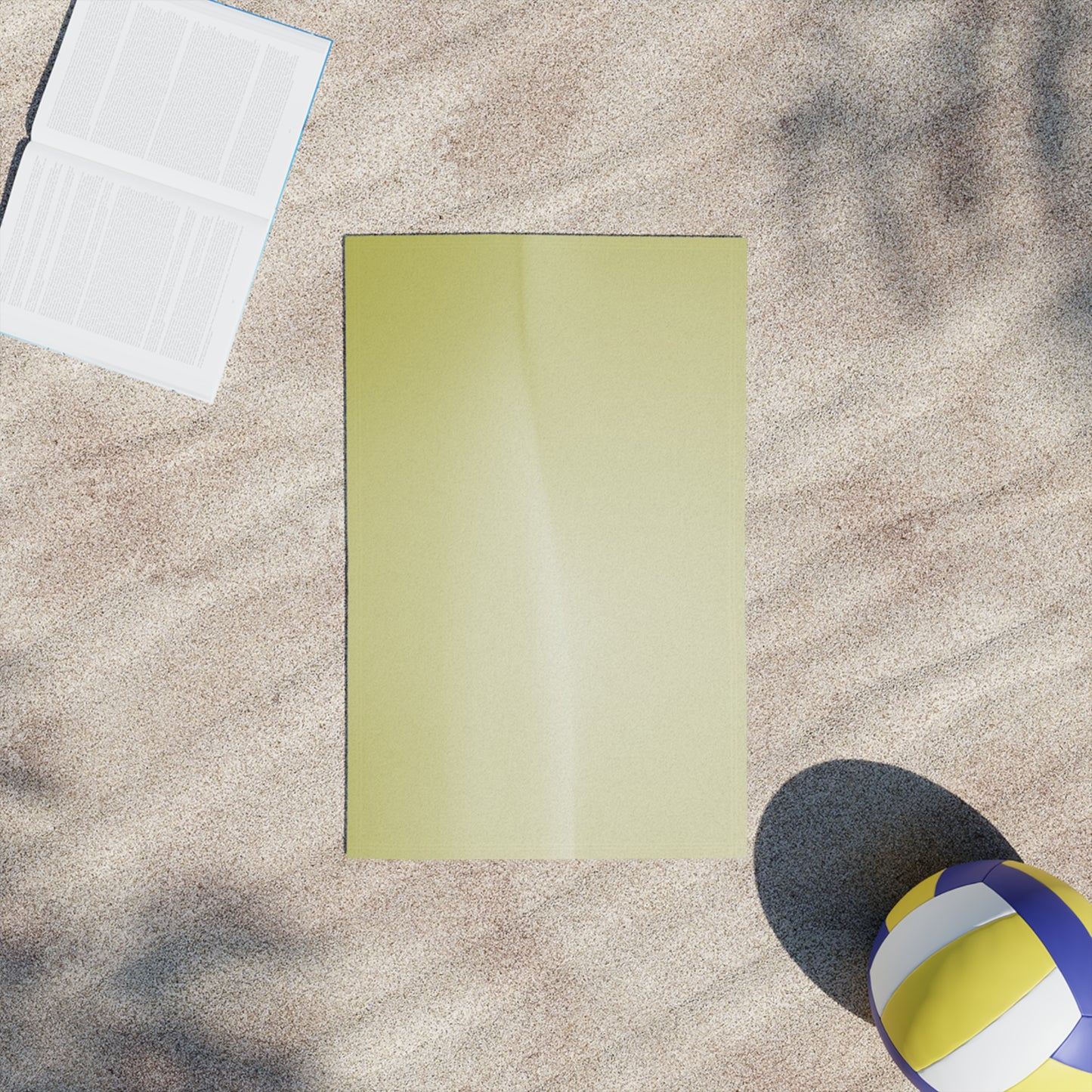 Lemon Fade Beach Towel, 18" x 27"