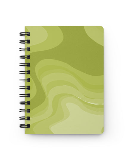 Lemon Wavey Spiral Bound Journal, 5" x 7" 150 pages