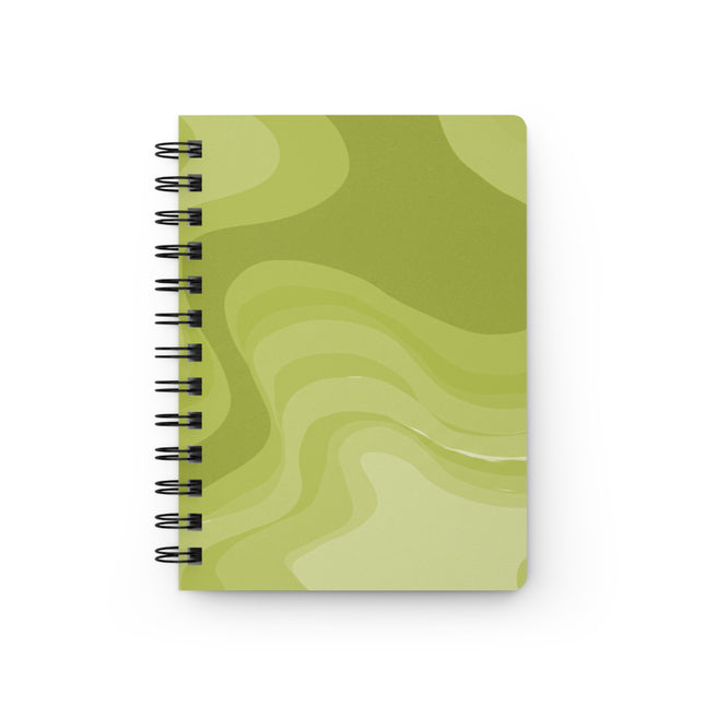 Lemon Wavey Spiral Bound Journal, 5" x 7" 150 pages