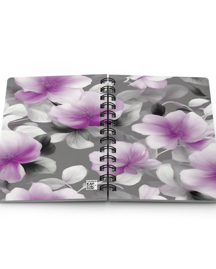 Purple Blossom Floral Bunch Bound Journal, 5" x 7" 150 pages