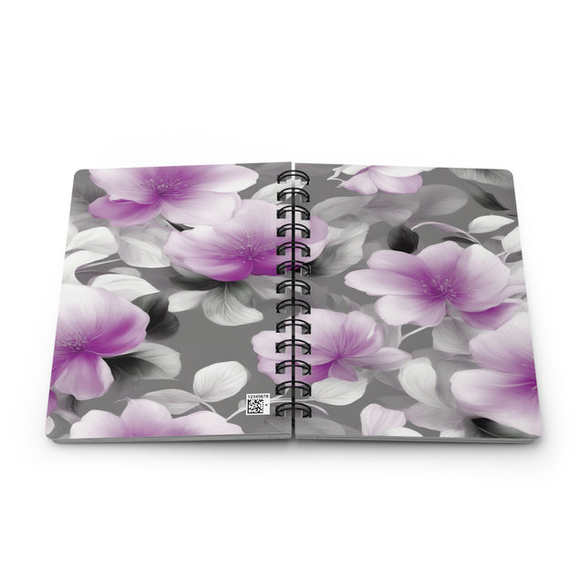 Purple Blossom Floral Bunch Bound Journal, 5" x 7" 150 pages