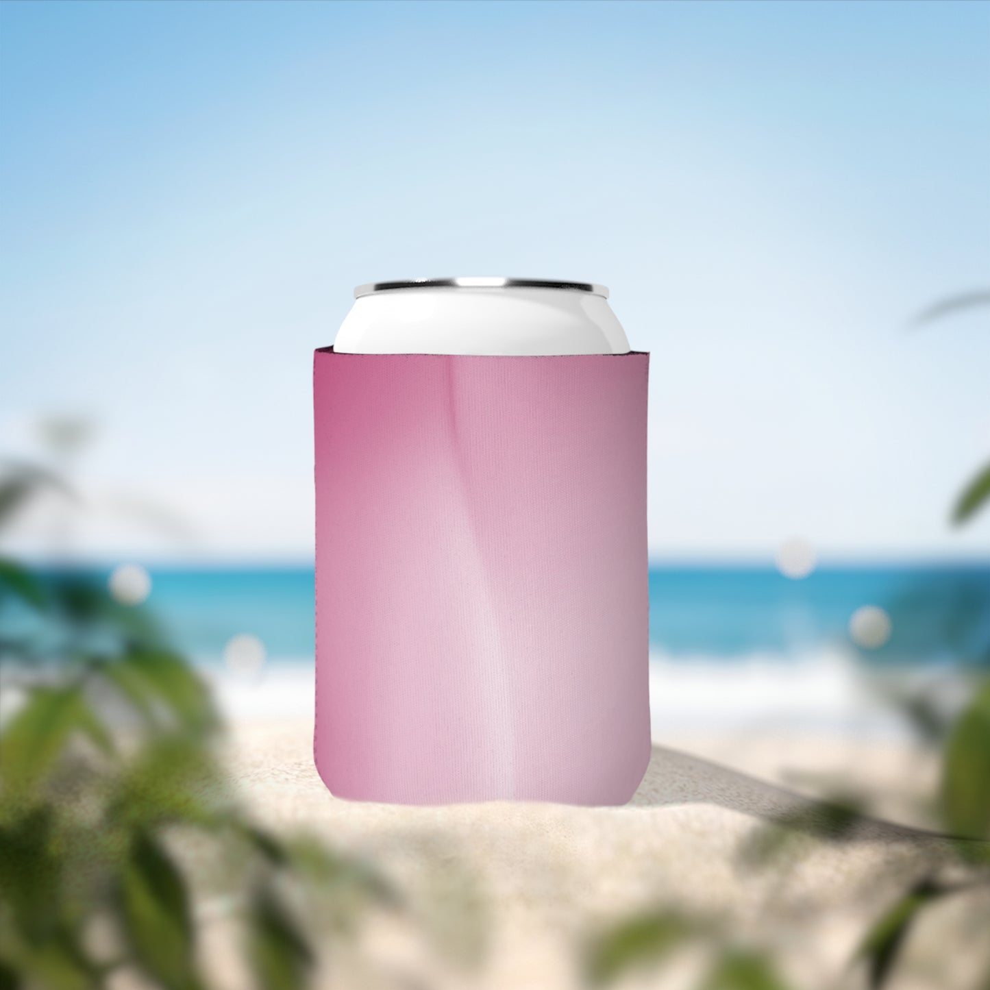 Pink Blush Fade 12 oz Can Cooler Sleeve