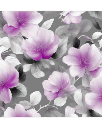 Purple Blossom Floral Bunch Tablecloth, 55" x 55"