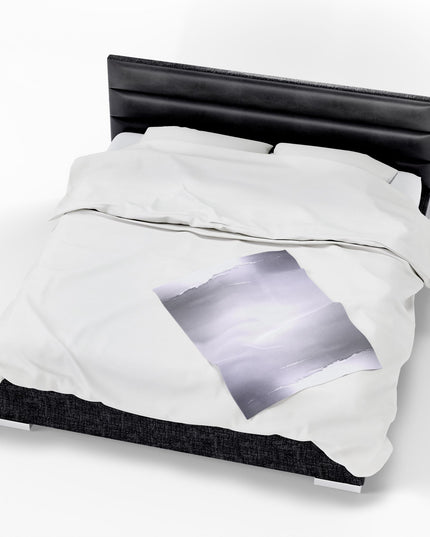 Sephia Sea Dark Fog Velveteen Plush Blanket, 30" x 40"