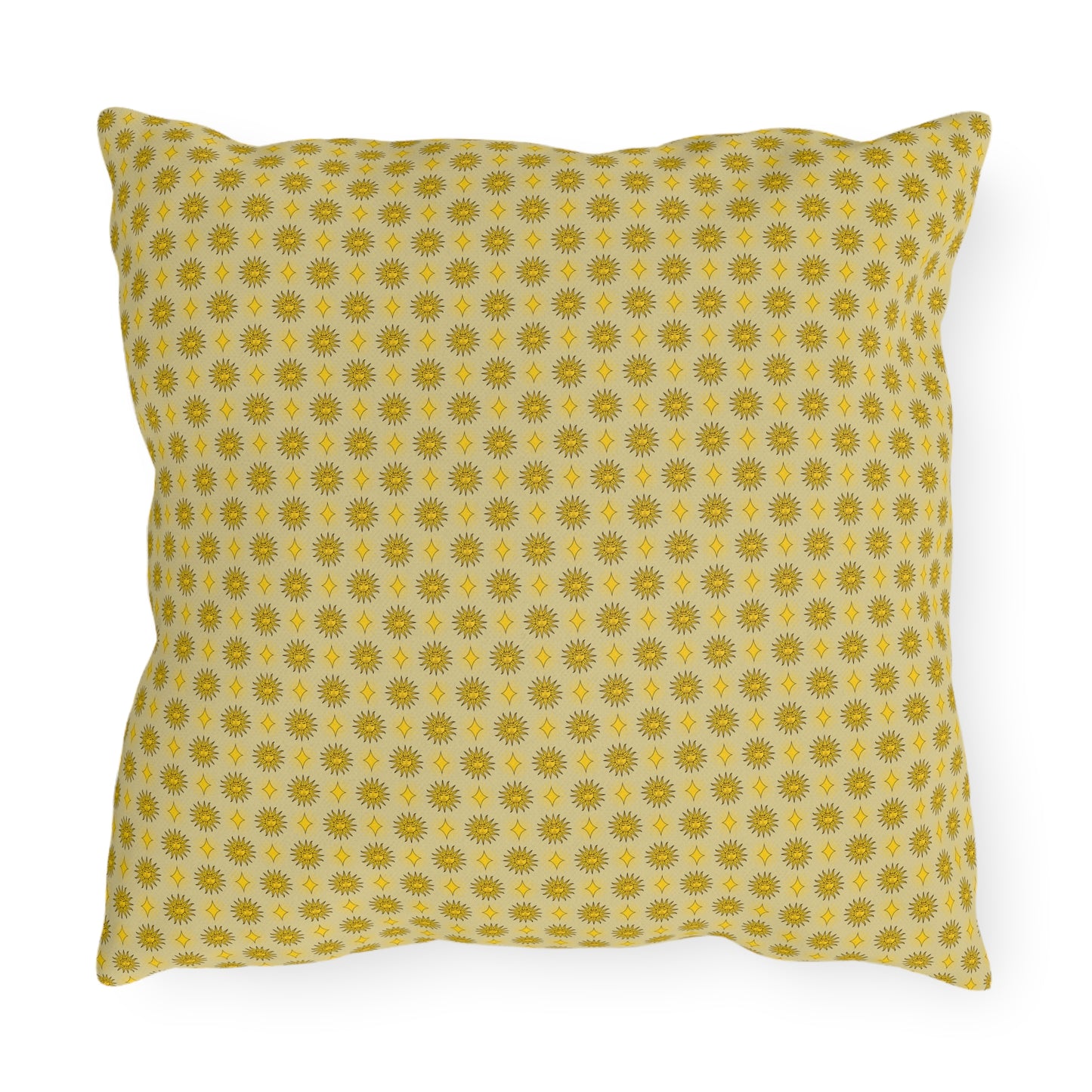 Lemongrass Star-crossed Bodies 16" x 16" Outdoor Pillow
