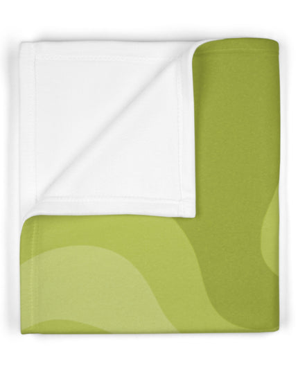 Lemon Wavey Soft Fleece Baby Blanket, 30" x 40"