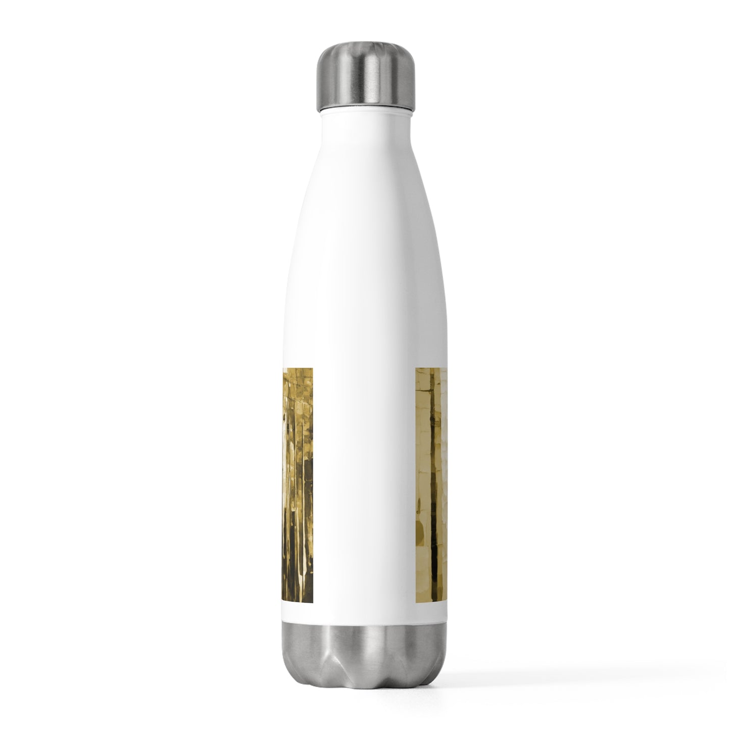 Striped Light Brown 20oz Insulated Water Bottle
