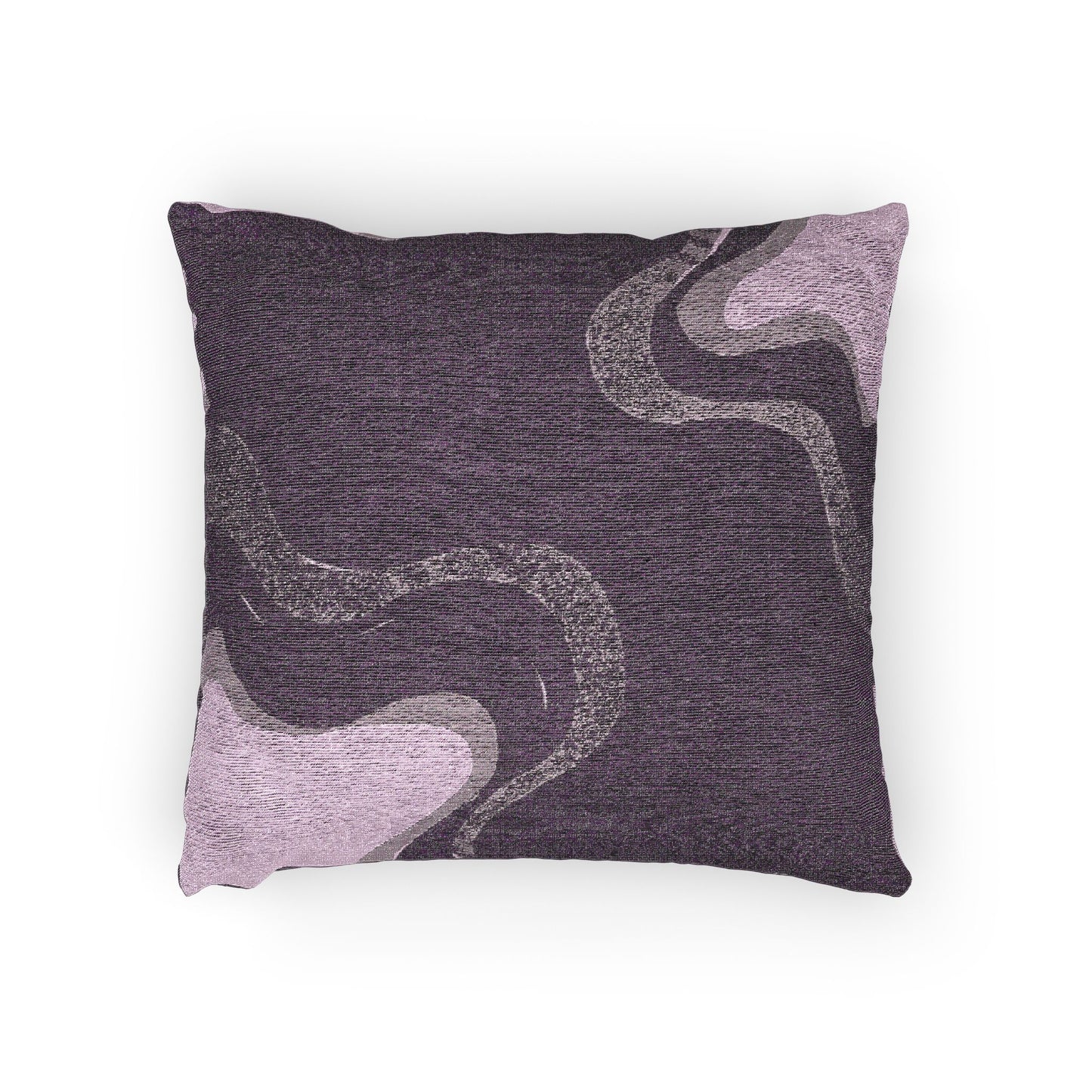 Wavey Purple Wavey Woven Pillow, 17" x 18"