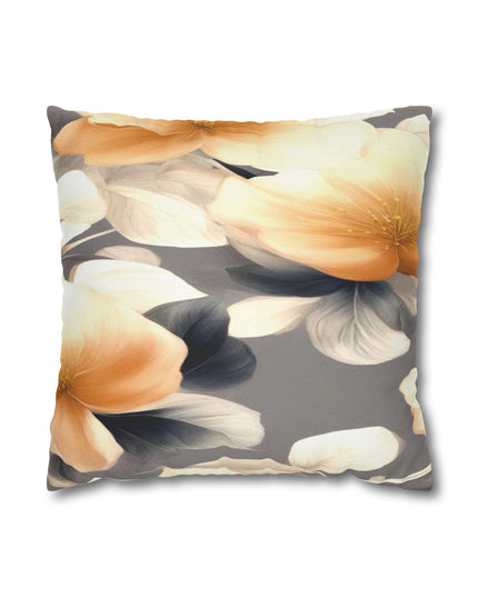 Soft Blossom Floral Bunch Spun Polyester Square Pillowcase, 14" x 14"