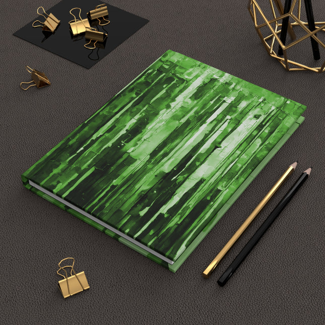 Striped Mint Pastel 5.75" x 8" Hardcover Journal Matte with 150 lined pages