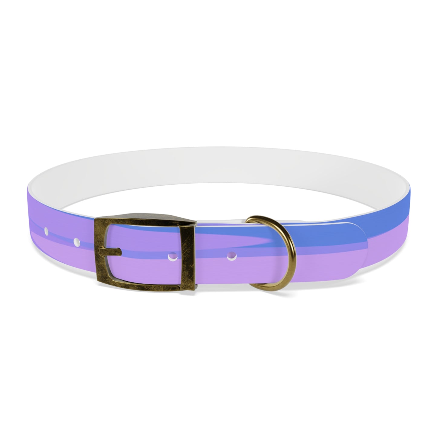 Pastel Purple Family Patches Extra Large Dog Collar