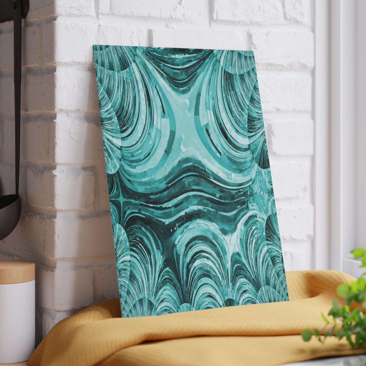 Uzi Spiral Tif 8" x 11" Glass Cutting Board