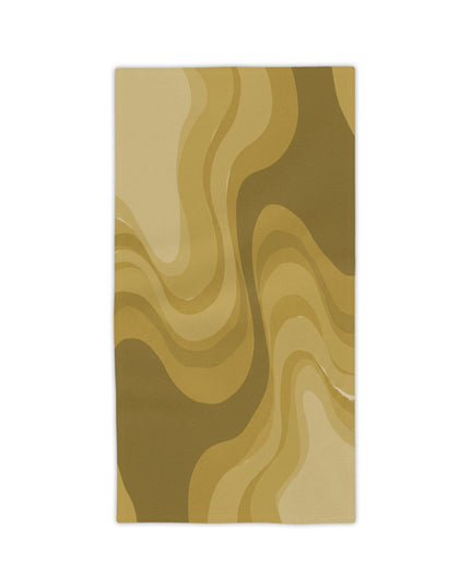 Brown Wavey Beach Towel, 24" x 44"