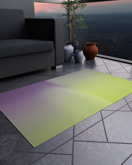 Purple Golden Fade Outdoor Rug, 36" x 60"