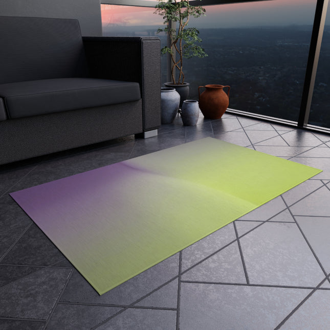 Purple Golden Fade Outdoor Rug, 36" x 60"