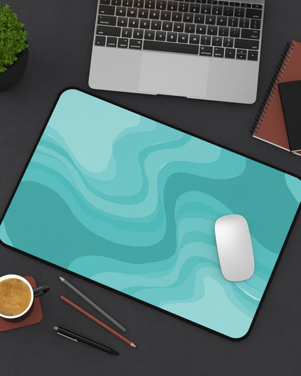 Tif Green Wavey 12" x 18" Desk Mat