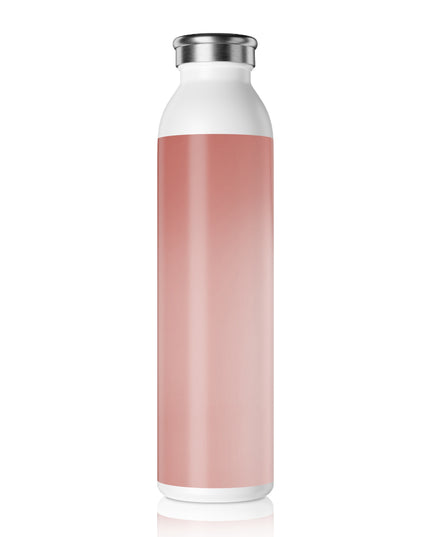 Rose Red Fade Slim Water Bottle, 20 oz White