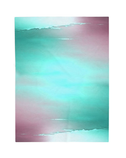Green Sea Lavender Fog Velveteen Plush Blanket, 30" x 40"