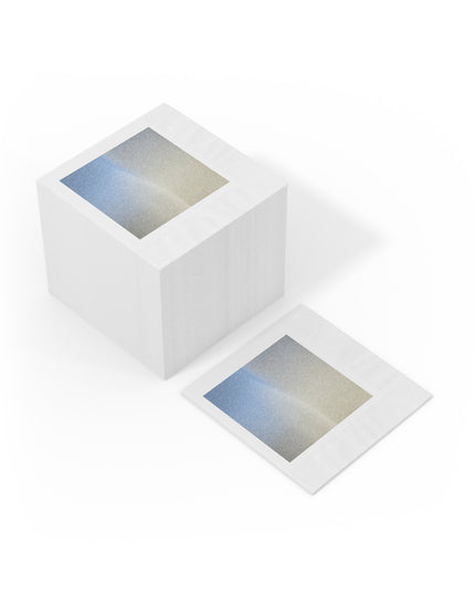 Cobalt Fade White Coined Napkins, 6.5" x 6.5"