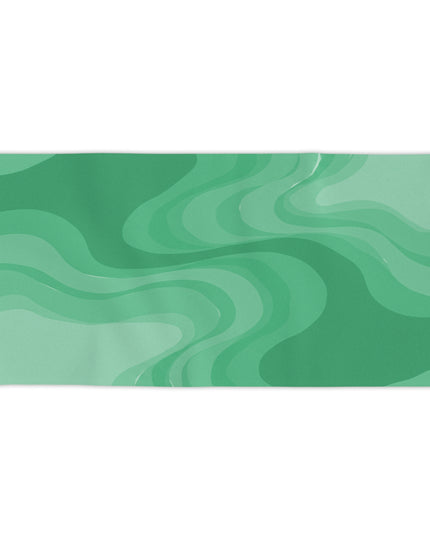 Mint Green Wavey Beach Towel, 30" x 60"