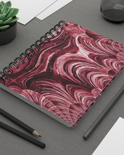 Uzi Spiral Ruby Bound Journal, 5" x 7" 150 pages