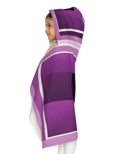 Magenta Shadow Youth Hooded Towel, 24" x 48"