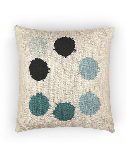 Tif Green Barrel Woven Pillow, 17" x 18"