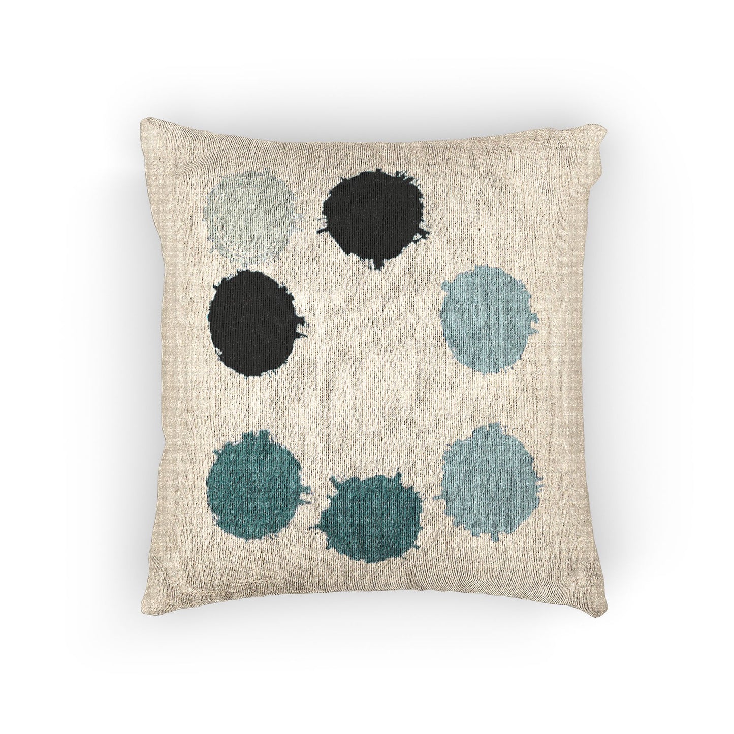 Tif Green Barrel Woven Pillow, 17" x 18"
