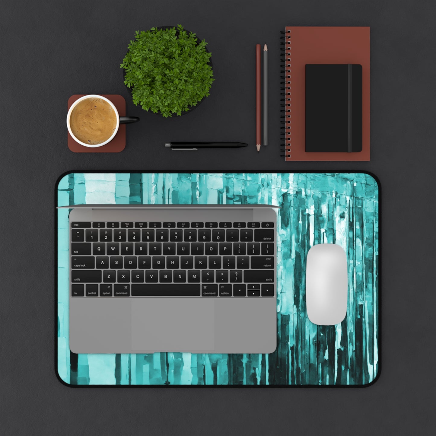 Striped Tif 12" x 18" Desk Mat