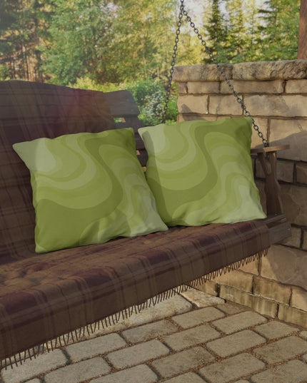 Lemon Wavey 20" x 20" Outdoor Pillow