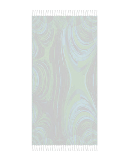 Uzi Spiral Blue Green 38" × 81" Boho Beach Cloth