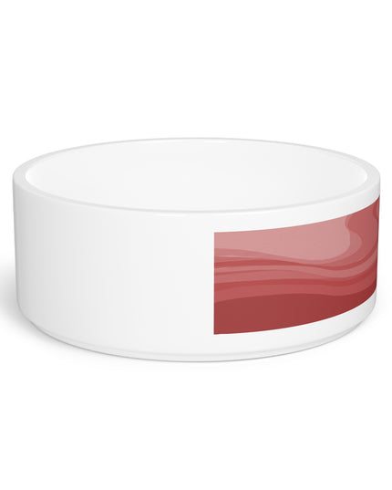 Power Red Wavey 16 oz Pet Bowl