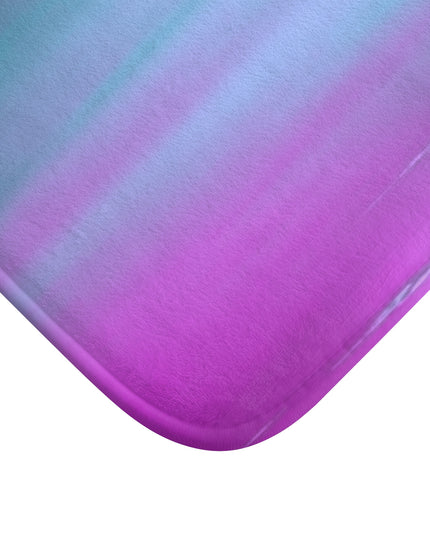 Dark Blue Green Sea Purple Fog 24" x 17" Bath Mat