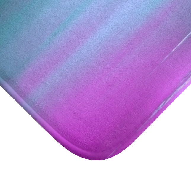 Dark Blue Green Sea Purple Fog 24" x 17" Bath Mat