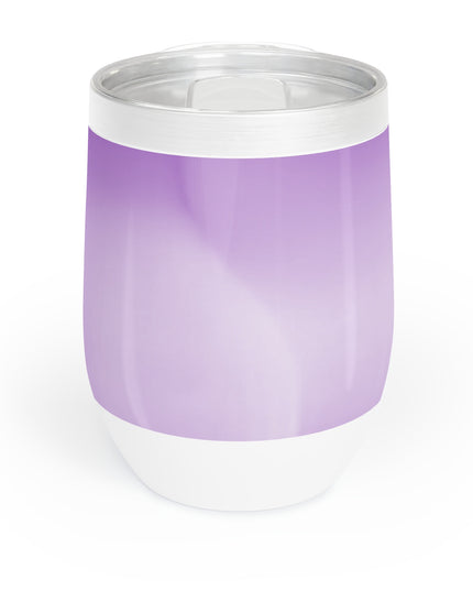 Soft Lavender Fade 12 oz Chill Wine Tumbler