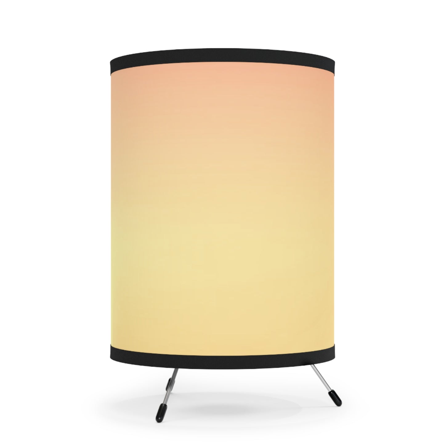 Hot Peach Fade Tripod Lamp with High-Res Printed Shade, US\CA plug