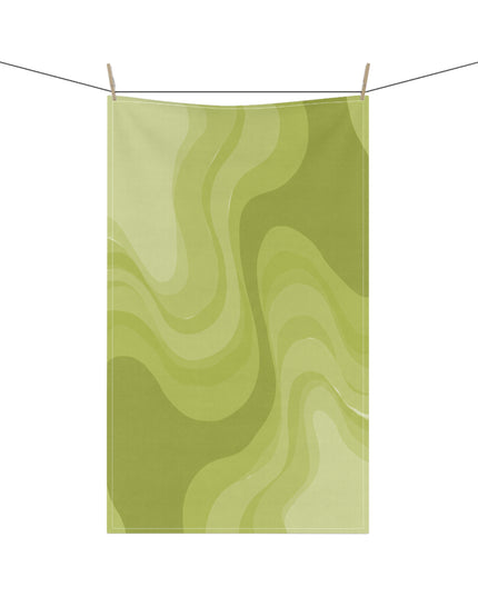 Lemon Wavey Tea Towels (cotton, poly), 18" x "30