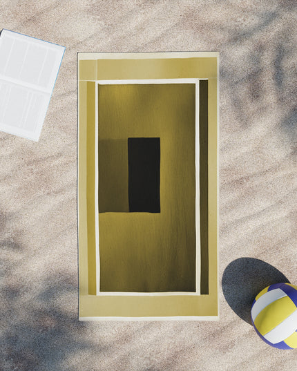 Tan Shadow Beach Towel, 24" x 44"