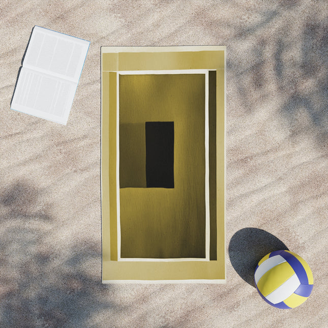 Tan Shadow Beach Towel, 24" x 44"