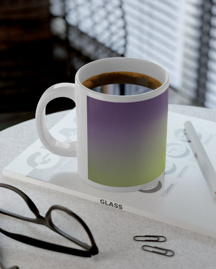 Purple Fade 20 oz White Glossy Jumbo Mug